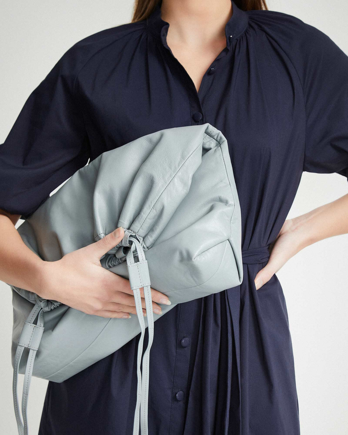 MISHA LEATHER TOTE BAG WOMENS ACCESSORIES