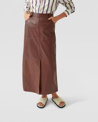 ANNA NAPPA LEATHER PENCIL SKIRT WOMENS SKIRTS