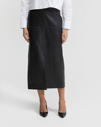 ANNA NAPPA LEATHER PENCIL SKIRT WOMENS SKIRTS