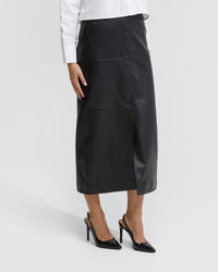 ANNA NAPPA LEATHER PENCIL SKIRT WOMENS SKIRTS