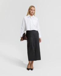 ANNA NAPPA LEATHER PENCIL SKIRT WOMENS SKIRTS