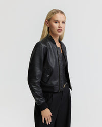 BETTY NAPPA LEATHER JACKET WOMENS SUITS JKTS COATS