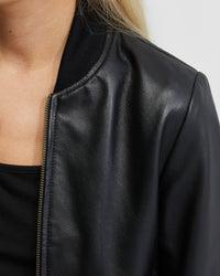 BETTY NAPPA LEATHER JACKET WOMENS SUITS JKTS COATS