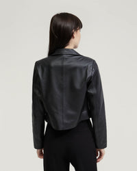 TESSA NAPPA LEATHER CROP JACKET WOMENS SUITS JKTS COATS