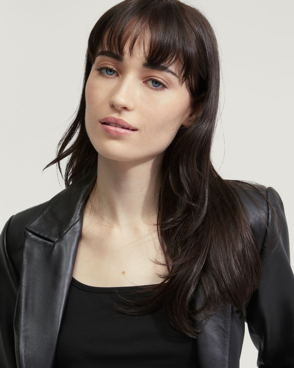 TESSA NAPPA LEATHER CROP JACKET WOMENS SUITS JKTS COATS