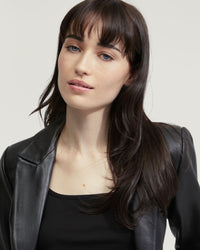 TESSA NAPPA LEATHER CROP JACKET WOMENS SUITS JKTS COATS