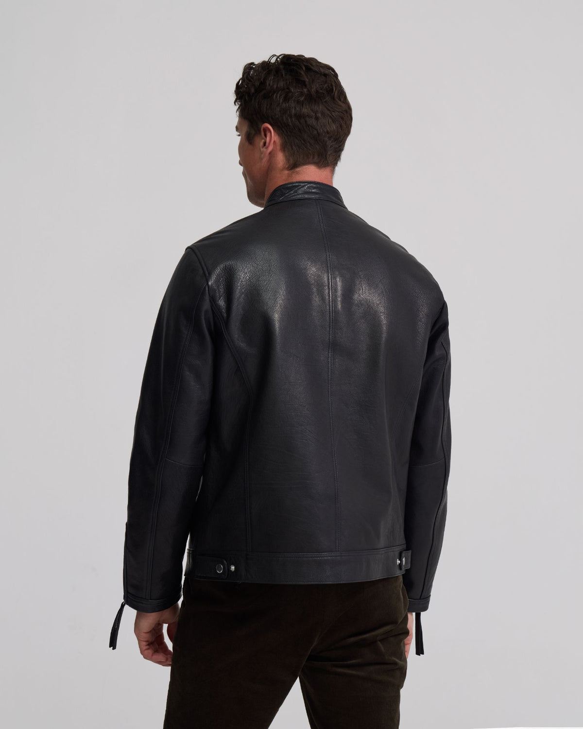 Biker Leather Jacket MENS JACKETS AND COATS