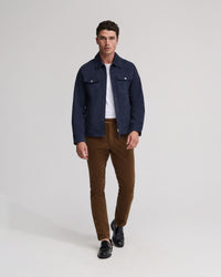 Suede Trucker Jacket MENS JACKETS AND COATS