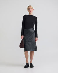 Nina Nappa Leather Skirt WOMENS SKIRTS