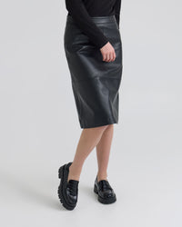 Nina Nappa Leather Skirt WOMENS SKIRTS