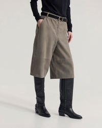 Kiera Suede Bermuda Shorts WOMENS SKIRTS