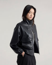 Rosie Leather Bomber Jacket WOMENS SUITS JKTS COATS
