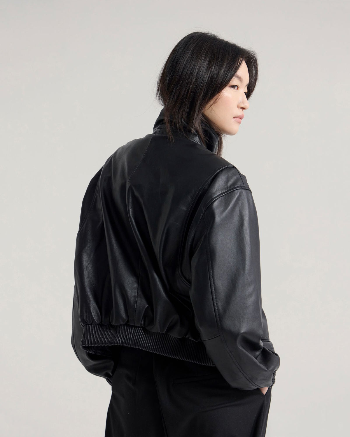 Rosie Leather Bomber Jacket WOMENS SUITS JKTS COATS