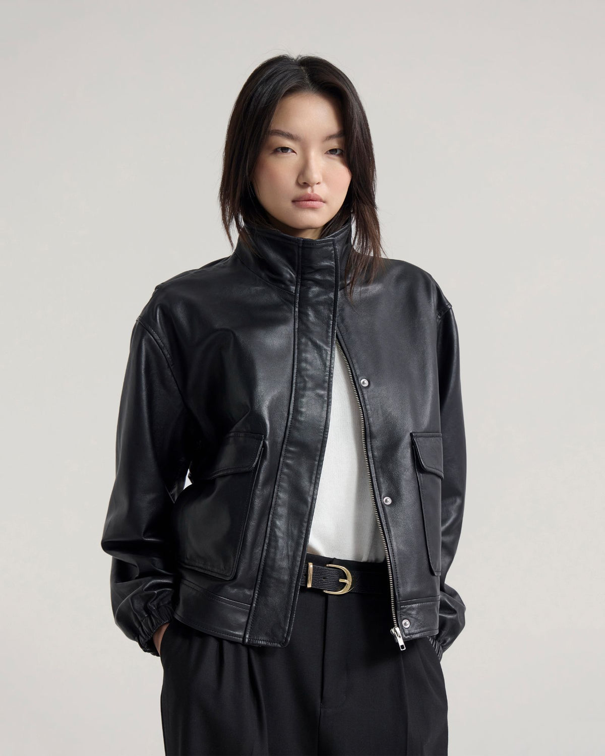 Rosie Leather Bomber Jacket WOMENS SUITS JKTS COATS