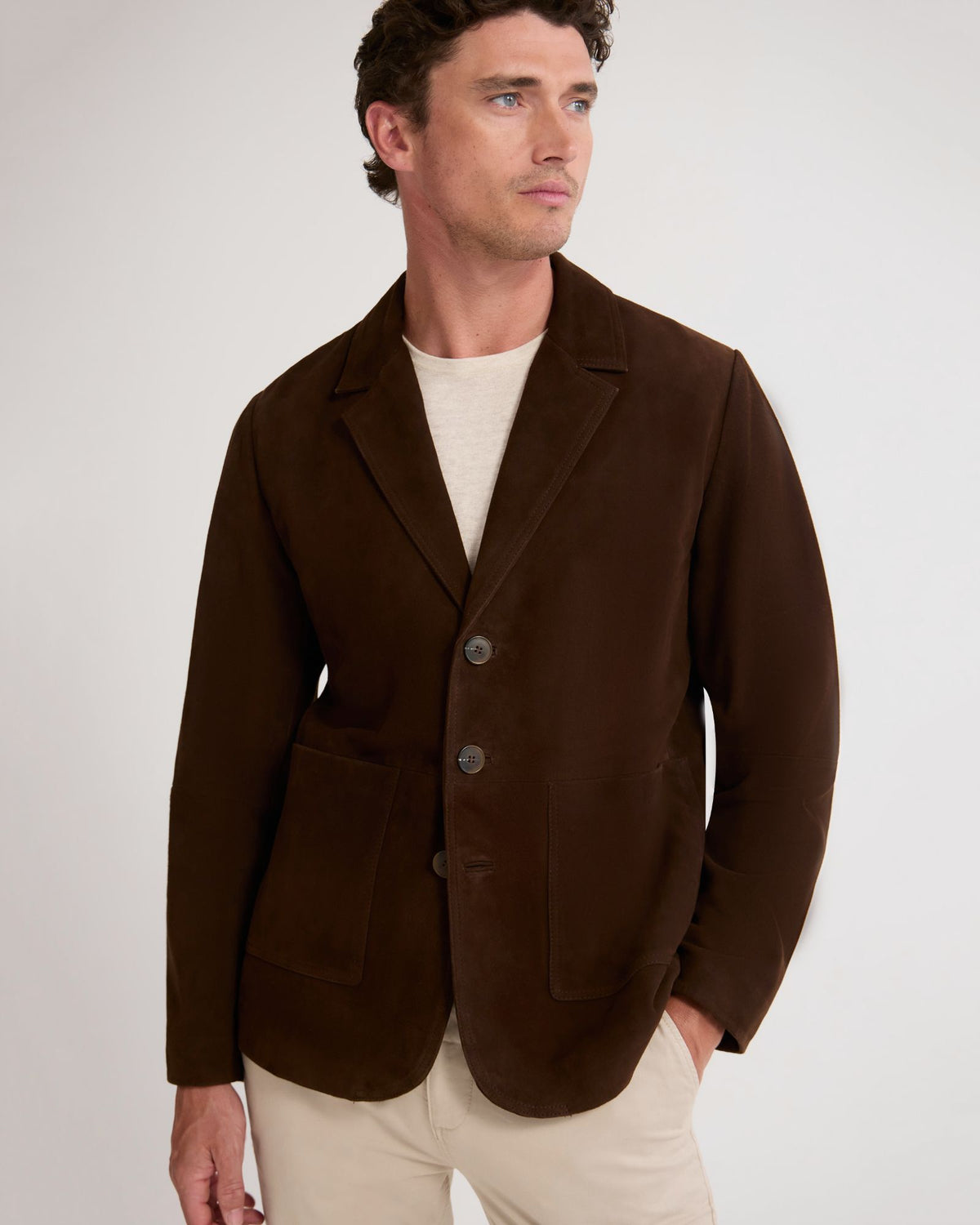 Maddox Suede Blazer MENS JACKETS AND COATS