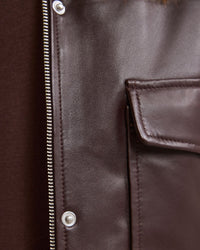 Rosie Leather Bomber