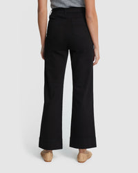 ALEXA PATCH POCKET WIDE LEG JEANS WOMENS PANTS