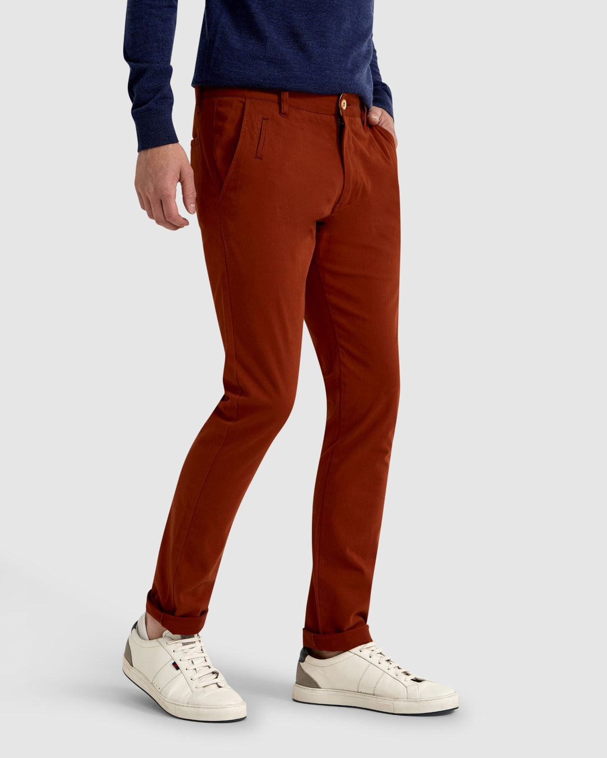 STRETCH SKINNY FIT CHINOS MENS TROUSERS