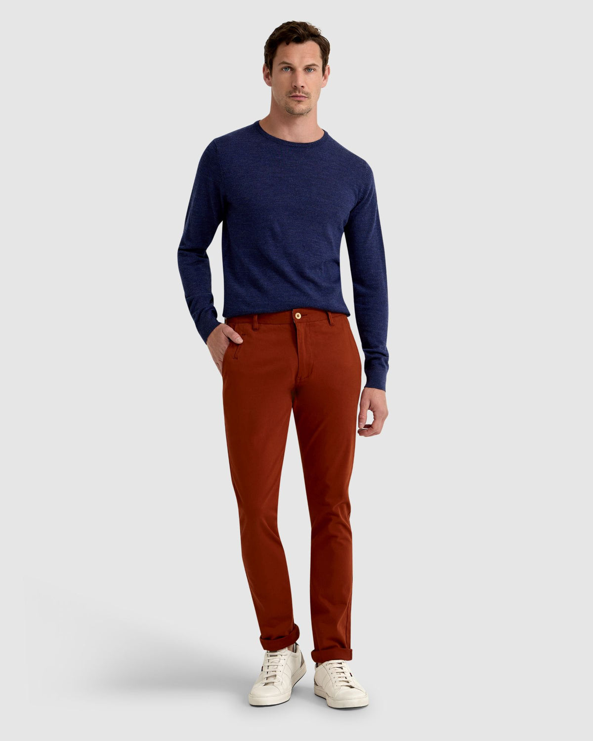 STRETCH SKINNY FIT CHINOS MENS TROUSERS