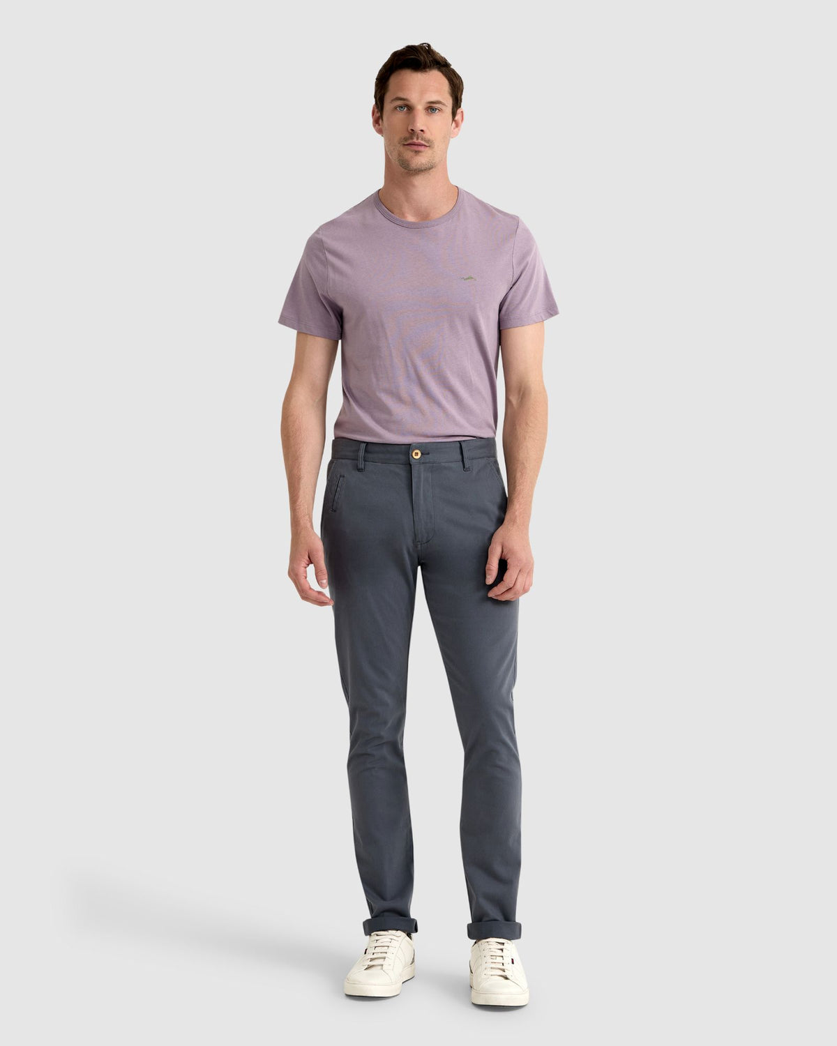 STRETCH SKINNY FIT CHINOS MENS TROUSERS