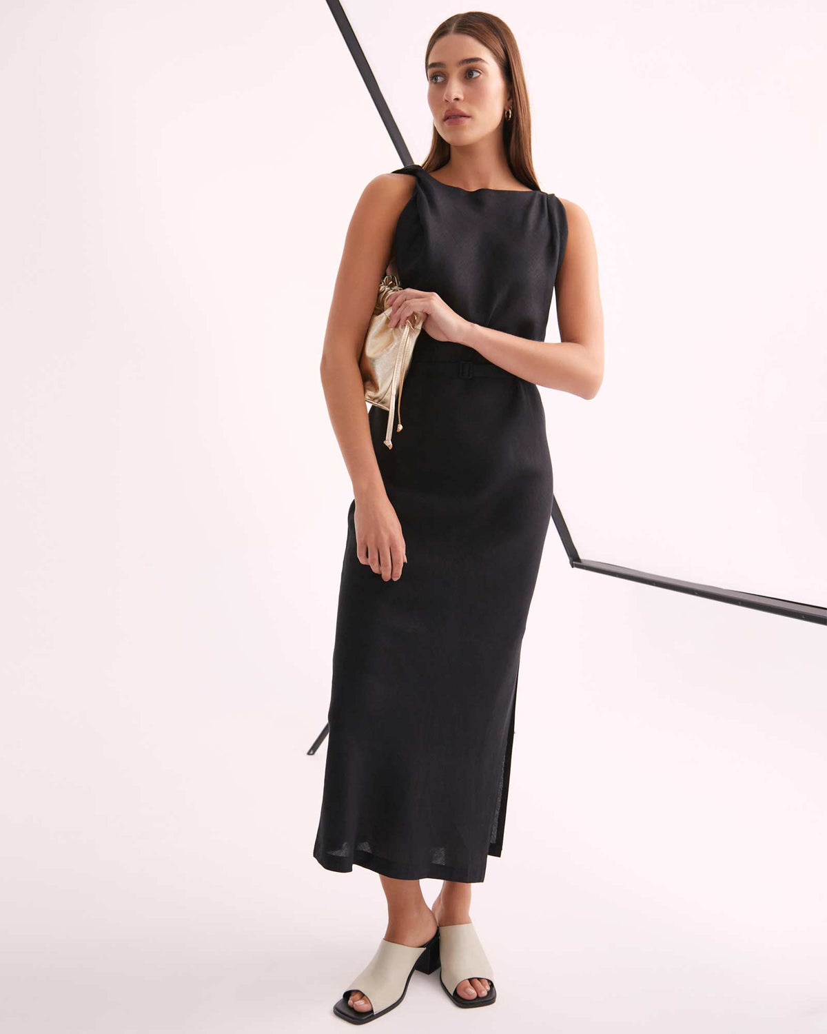 ALANA PEEP TOE MULE WOMENS SHOES