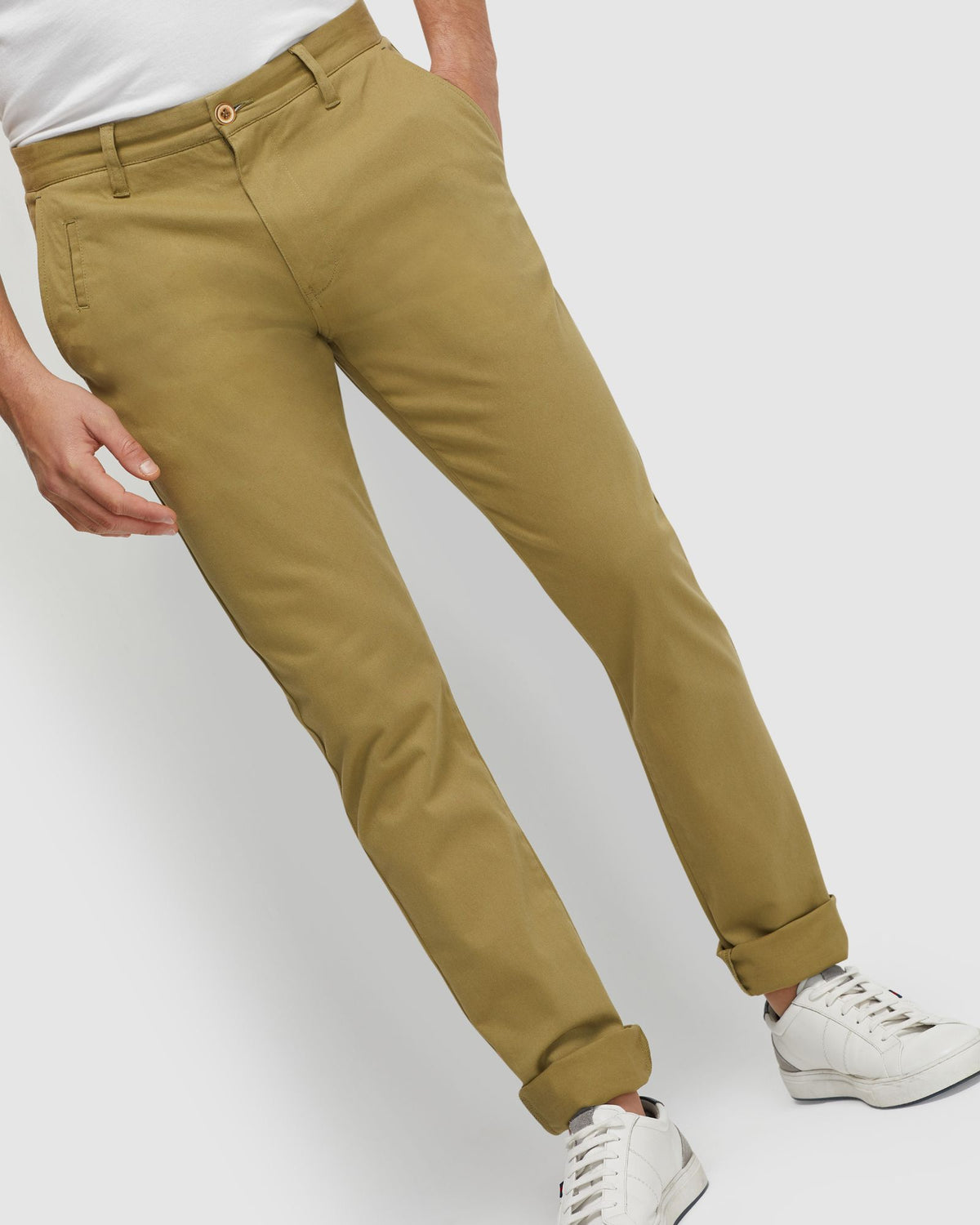 STRETCH SKINNY FIT CHINO MENS TROUSERS