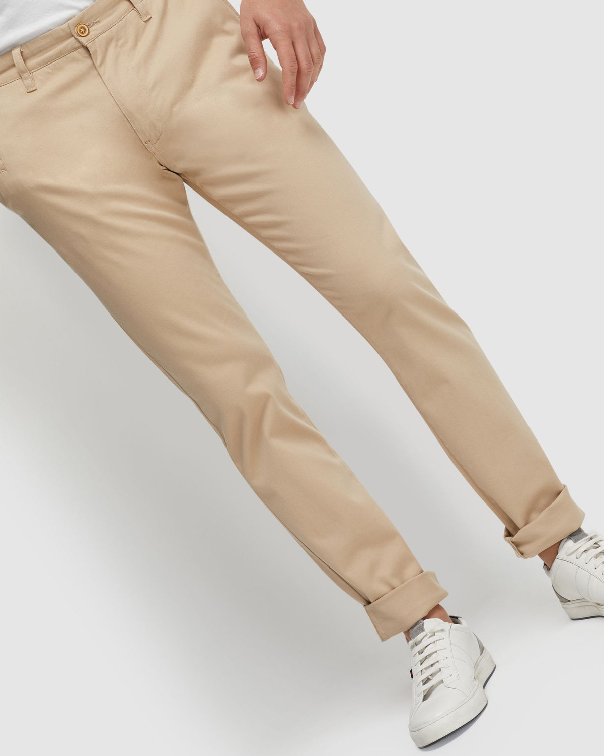 STRETCH SKINNY FIT CHINO MENS TROUSERS
