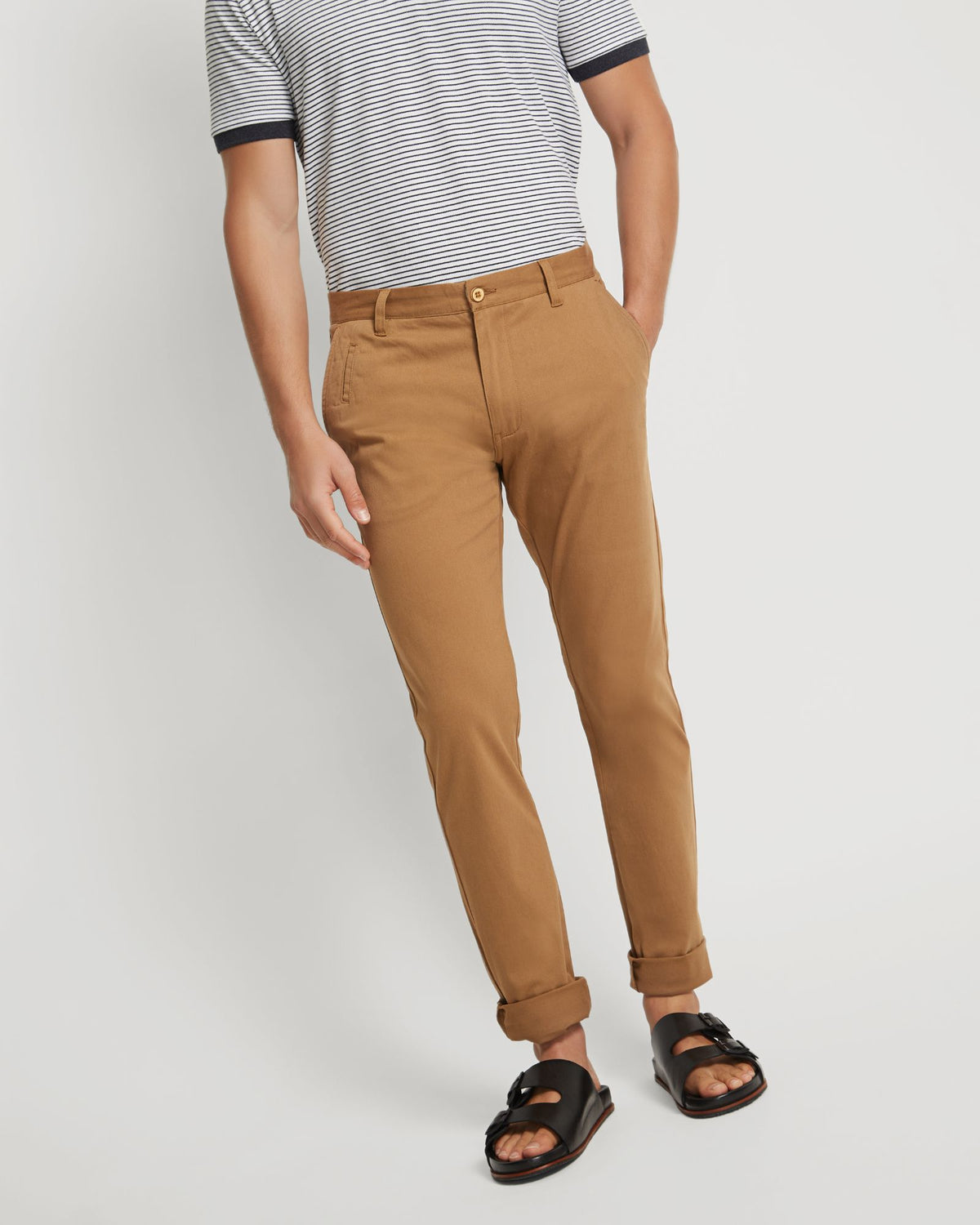 STRETCH SKINNY FIT CHINO MENS TROUSERS
