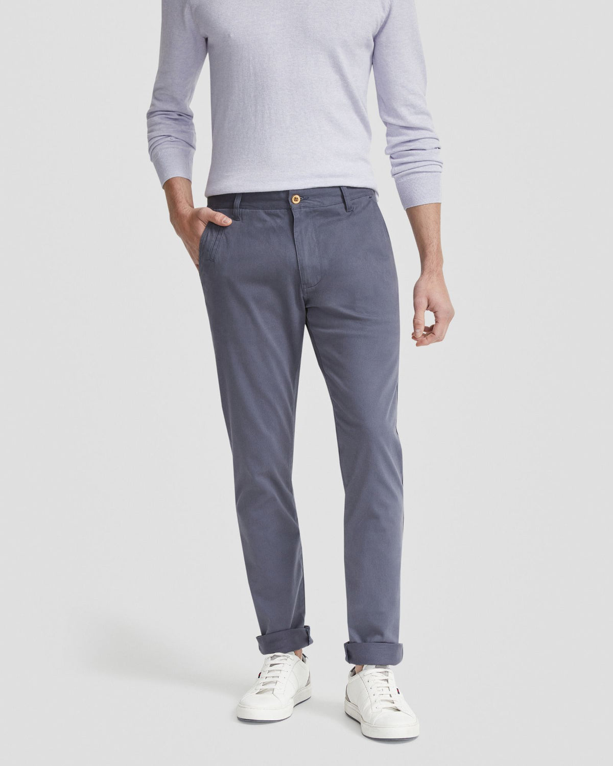 STRETCH SKINNY FIT CHINO MENS TROUSERS