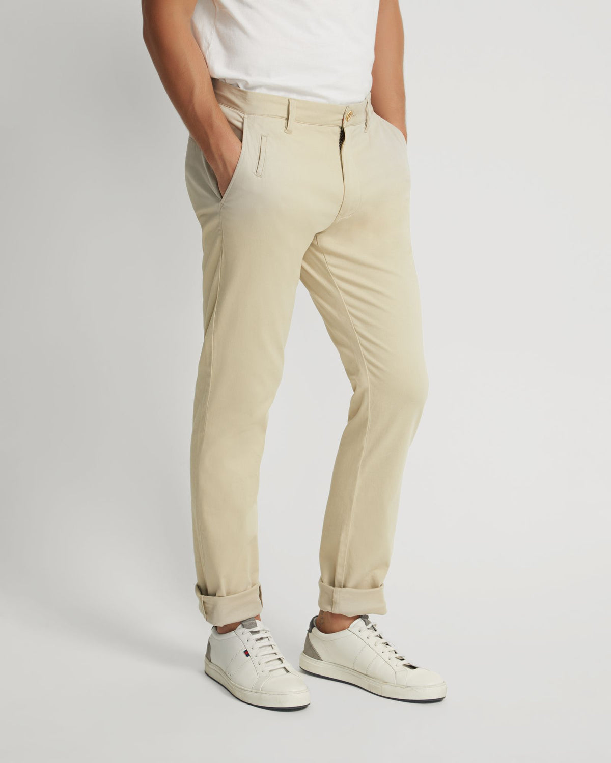 STRETCH SKINNY FIT CHINO MENS TROUSERS