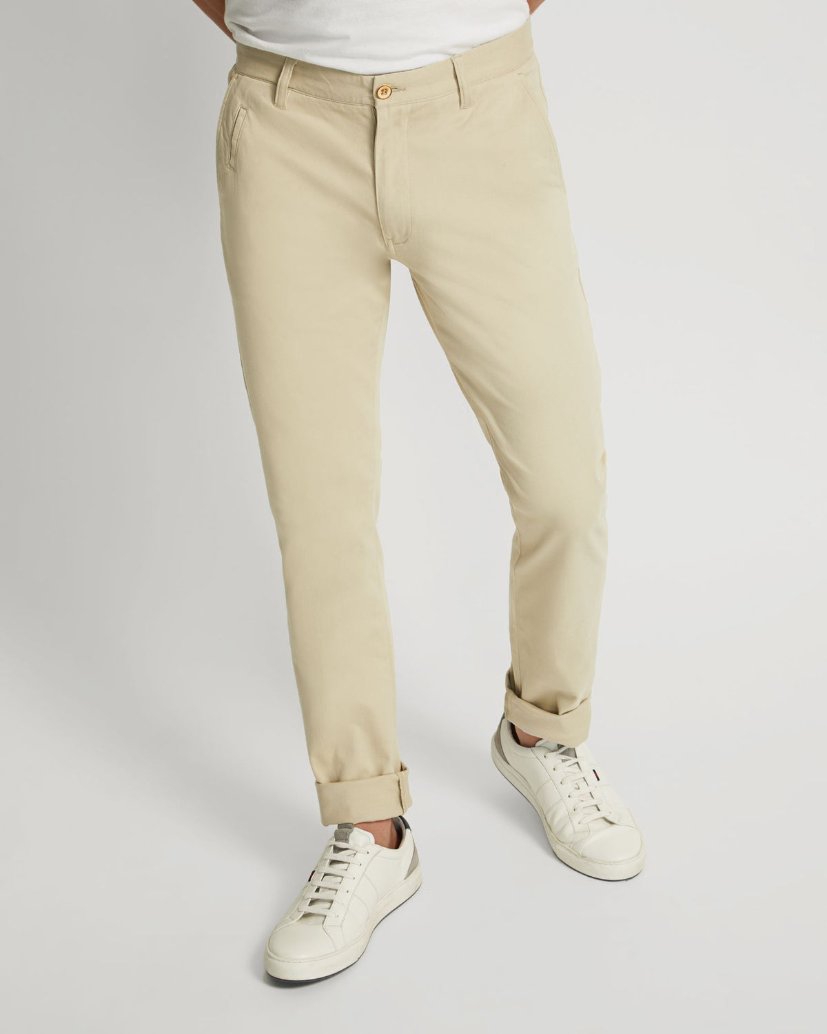 STRETCH SKINNY FIT CHINO MENS TROUSERS
