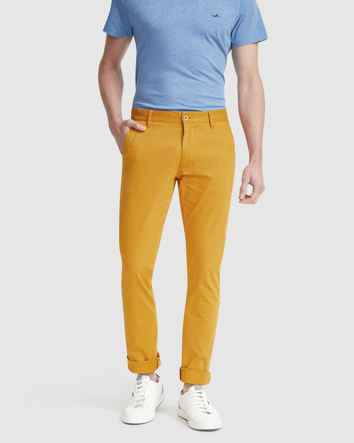 STRETCH SKINNY FIT CHINO MENS TROUSERS
