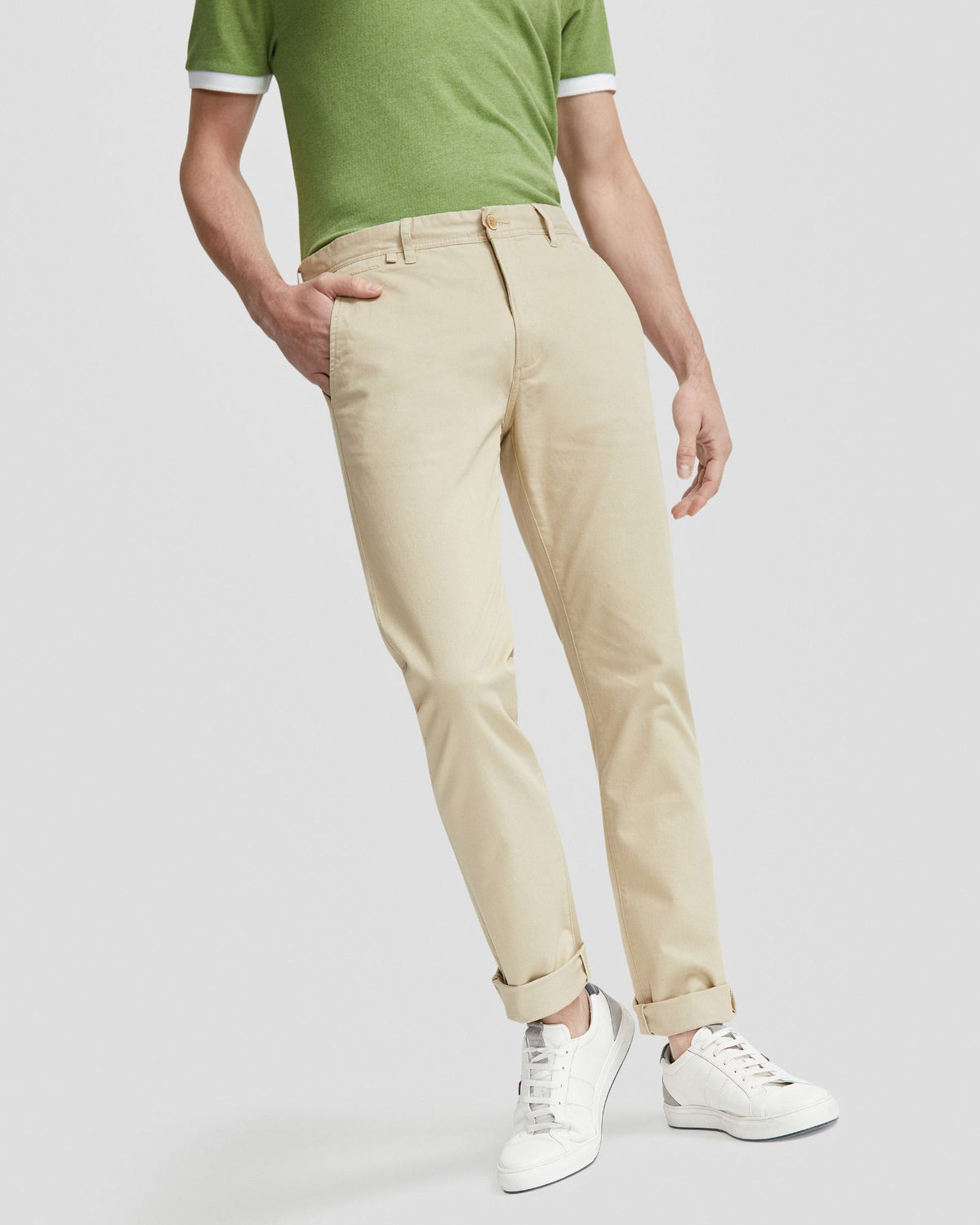DANNY CASUAL ORGANIC COTTON CHINO MENS TROUSERS
