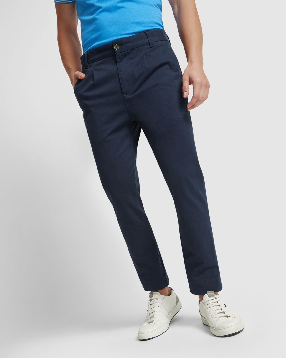 RYAN ORGANIC COTTON CUFFED CHINO MENS TROUSERS