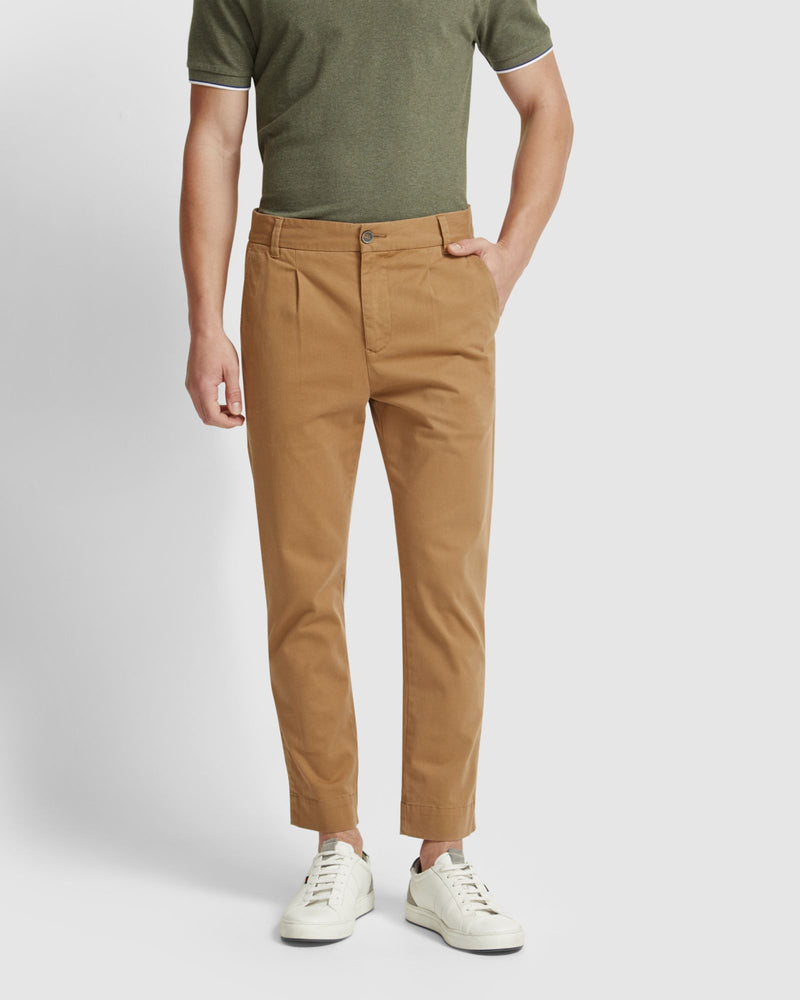 RYAN ORGANIC COTTON CUFFED CHINO MENS TROUSERS