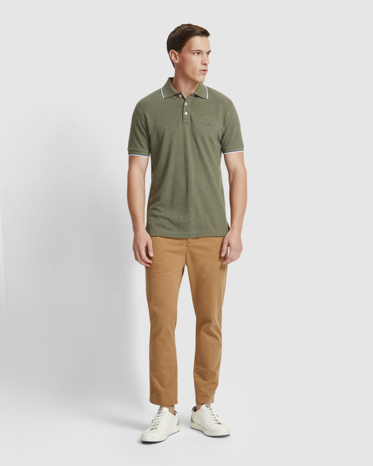 RYAN ORGANIC COTTON CUFFED CHINO MENS TROUSERS