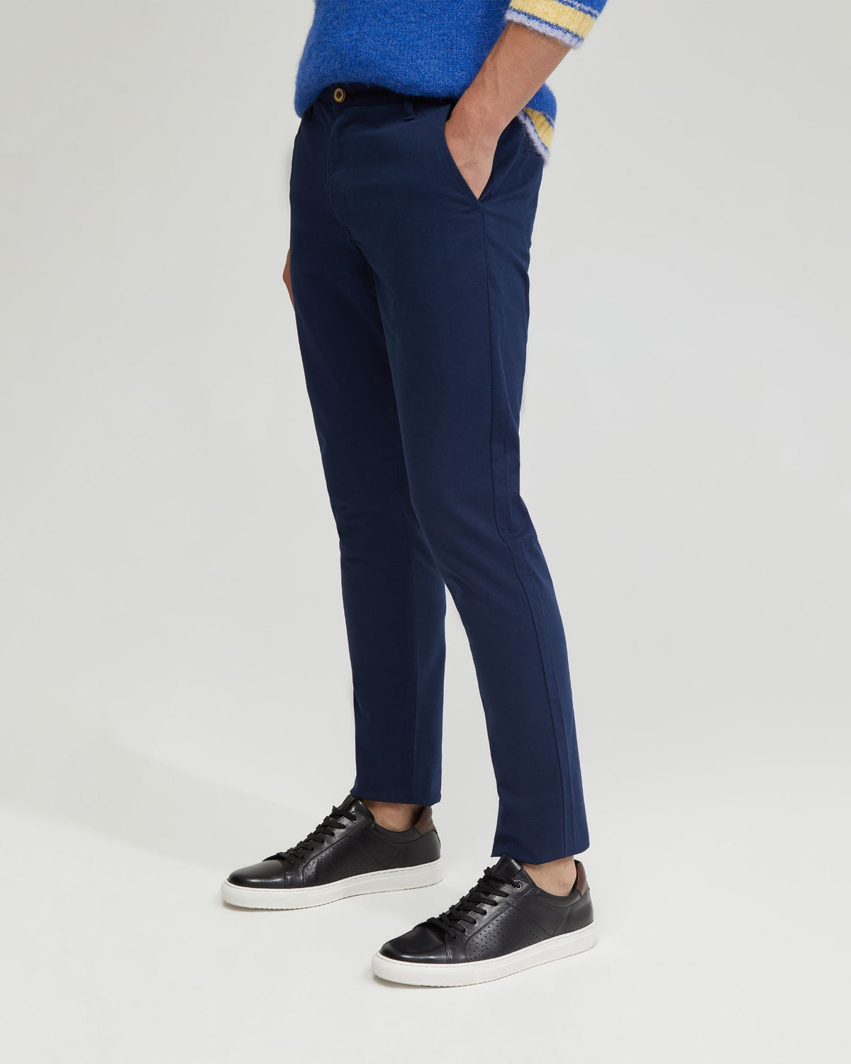 STRETCH SKINNY FIT ORGANIC COTTON CHINOS MENS TROUSERS
