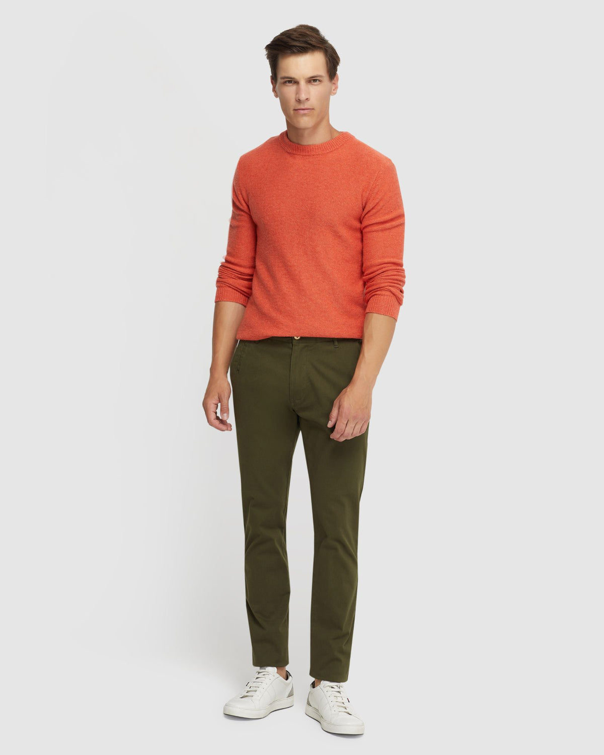 STRETCH SKINNY FIT ORGANIC COTTON CHINOS MENS TROUSERS