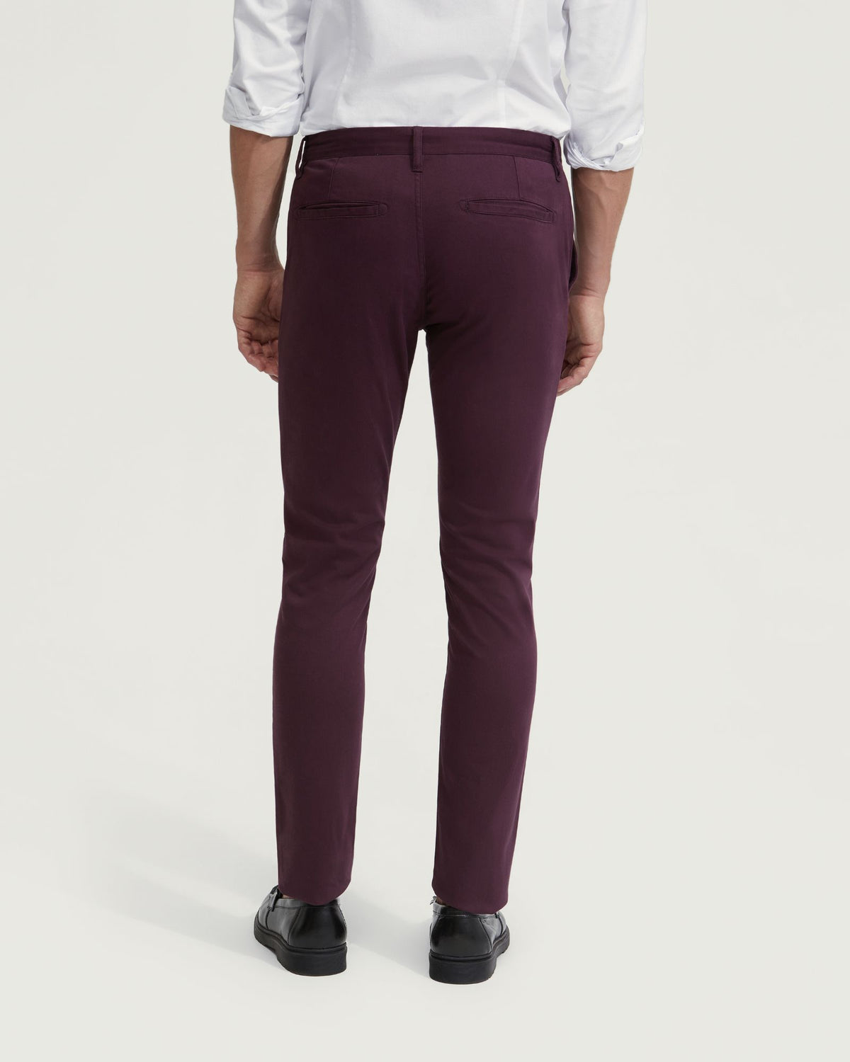 STRETCH SKINNY FIT ORGANIC COTTON CHINOS MENS TROUSERS