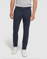 STRETCH SKINNY FIT ORGANIC COTTON CHINOS MENS TROUSERS