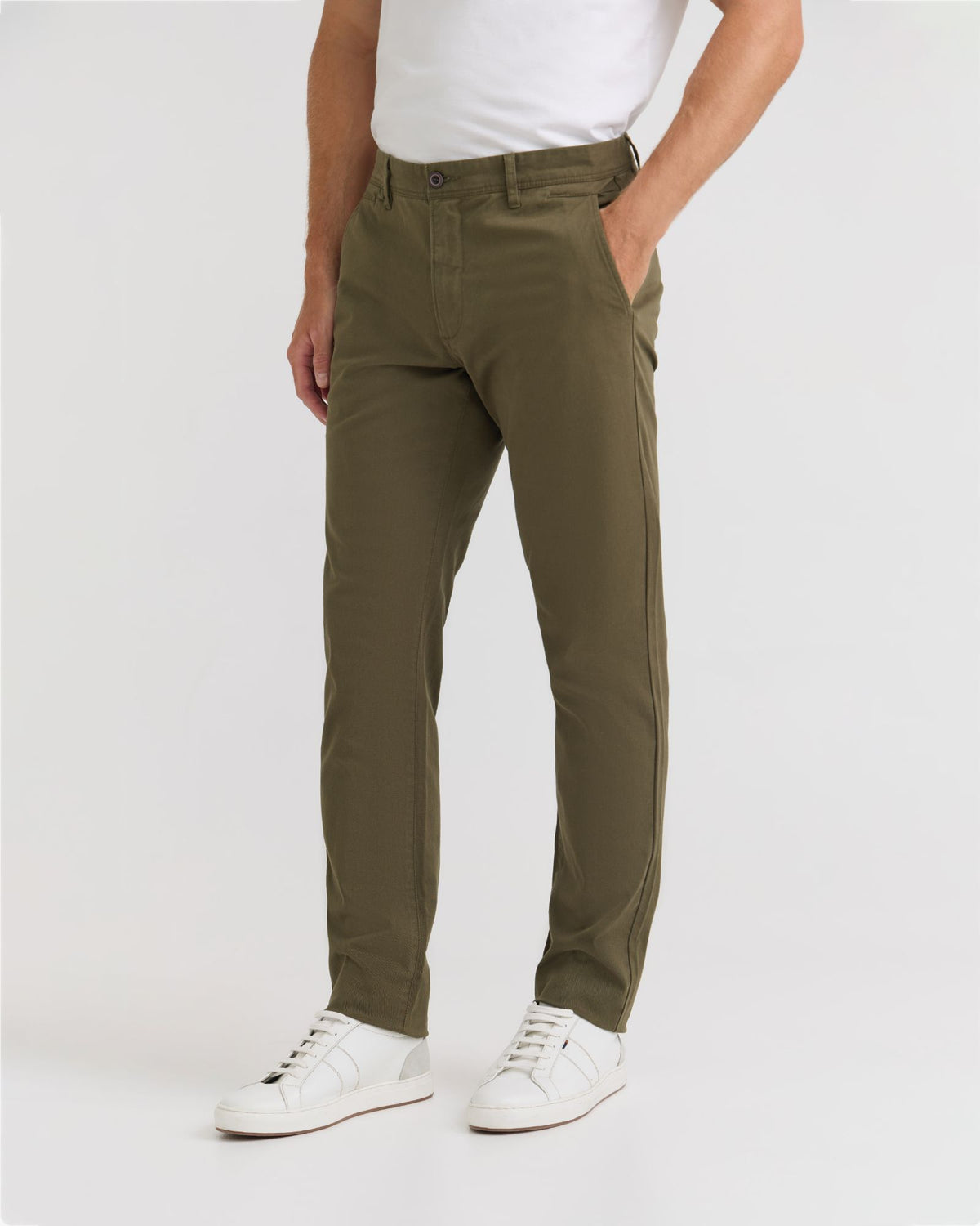 Slim Leg Stretch Cotton Chino MENS TROUSERS