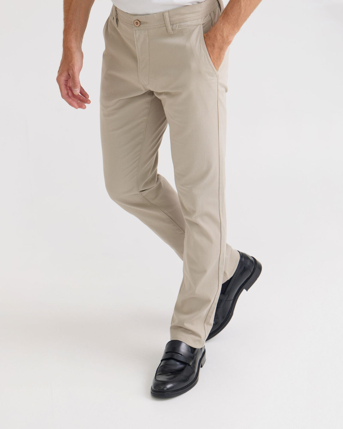 Slim Leg Stretch Cotton Chino MENS TROUSERS