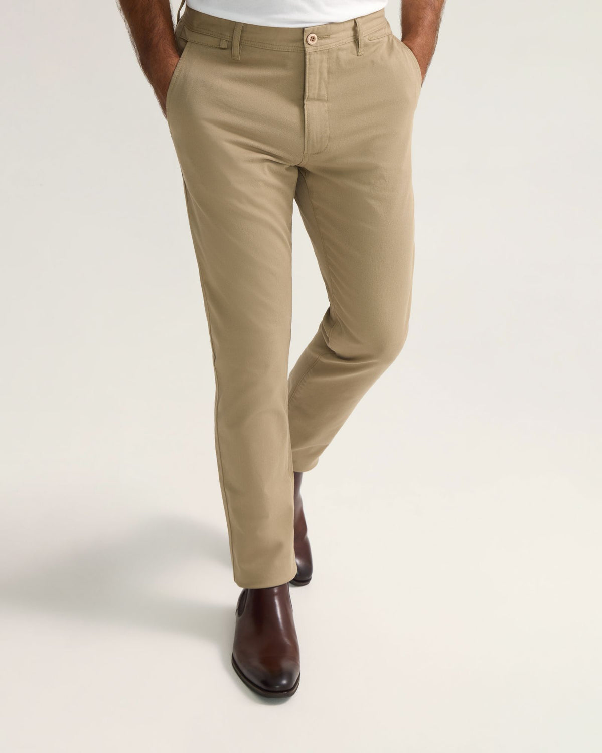 Slim Leg Stretch Cotton Chino MENS TROUSERS