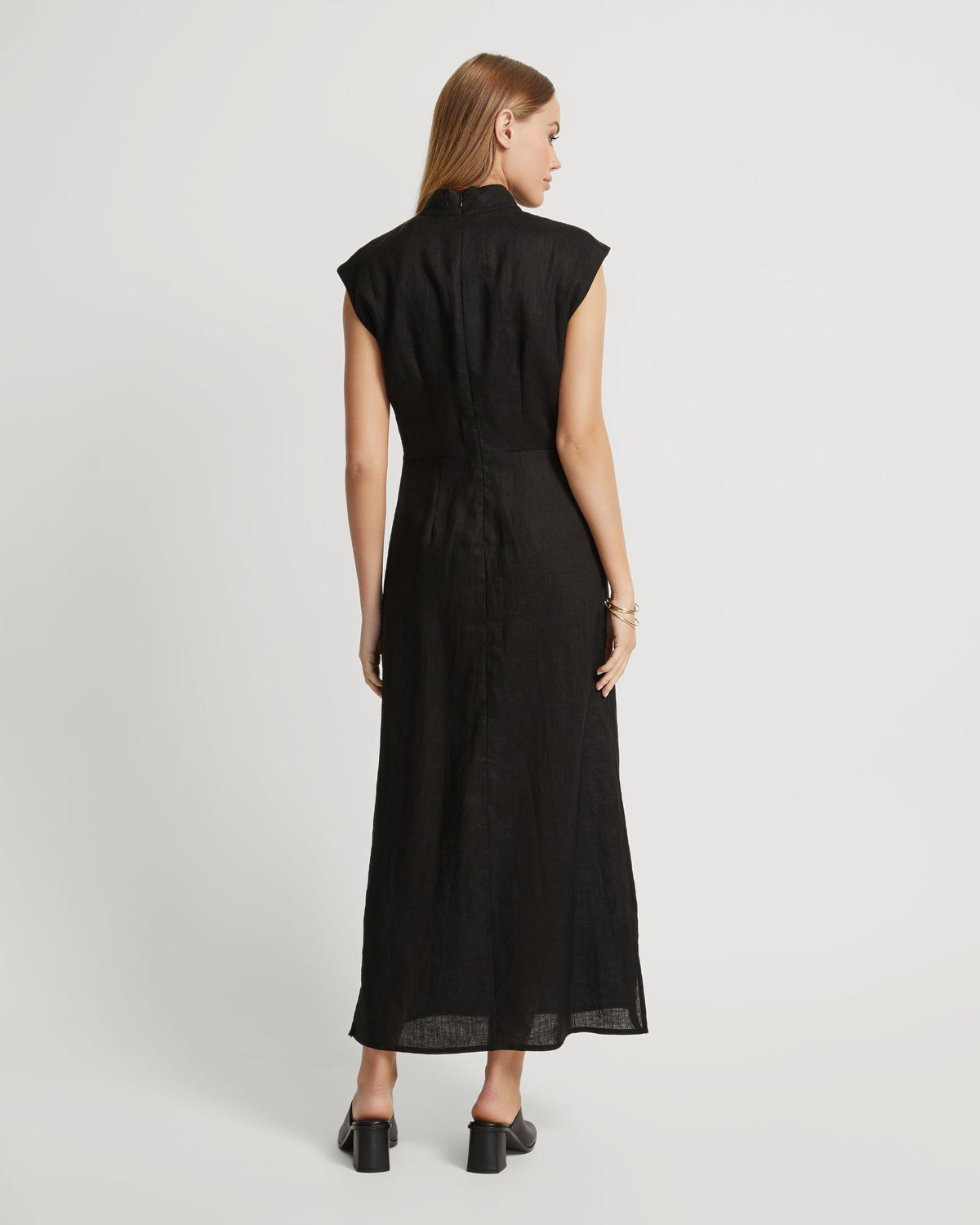 INGRID LINEN DRESS WOMENS DRESSES