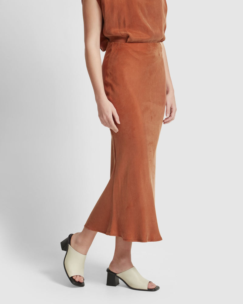 ADELE BIAS CUT SKIRT WOMENS SKIRTS