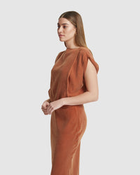 NOELLE GRECIAN TOP WOMENS TOPS