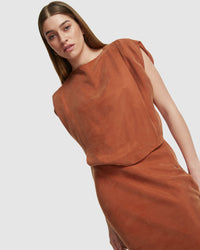 NOELLE GRECIAN TOP WOMENS TOPS