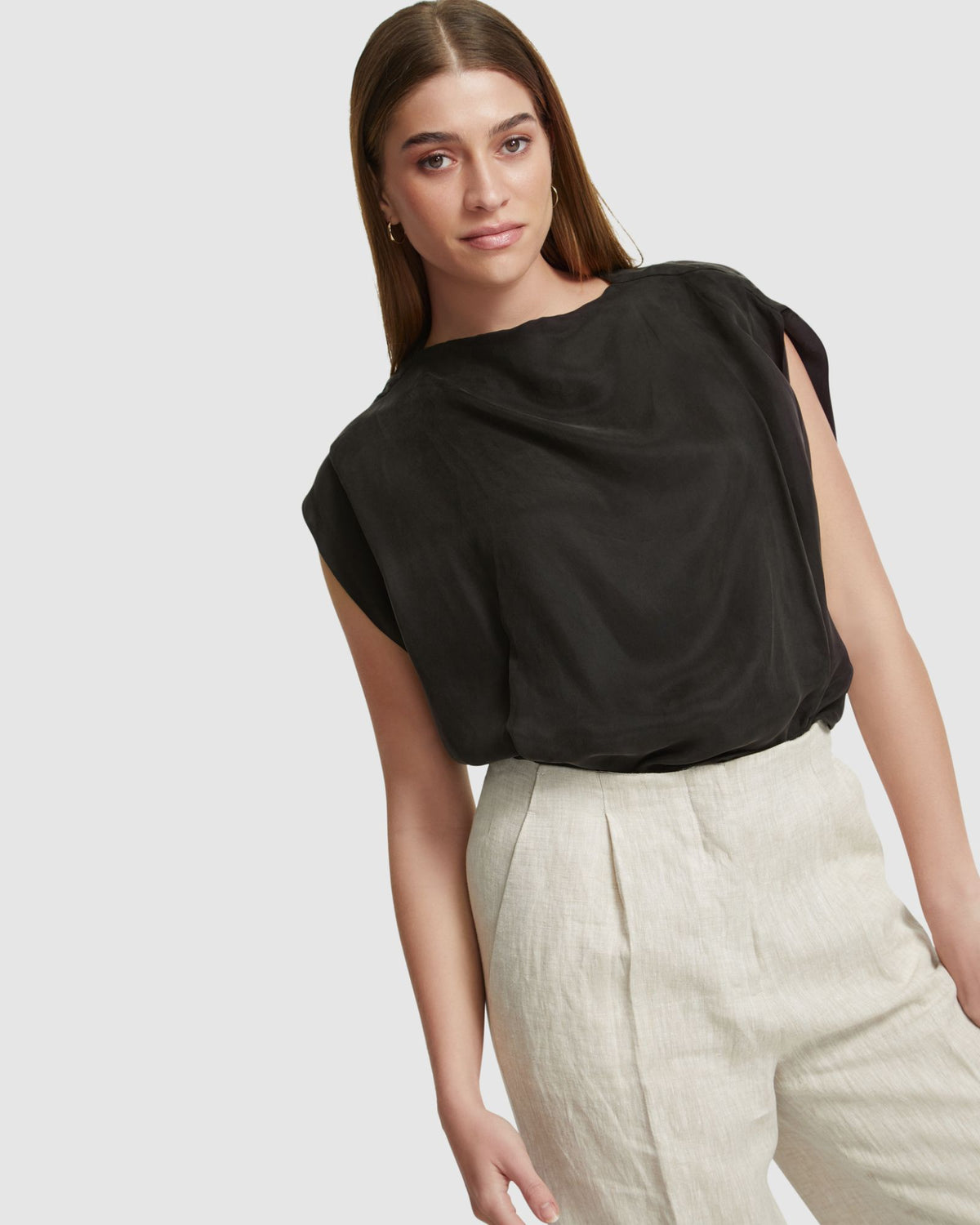 NOELLE GRECIAN TOP WOMENS TOPS