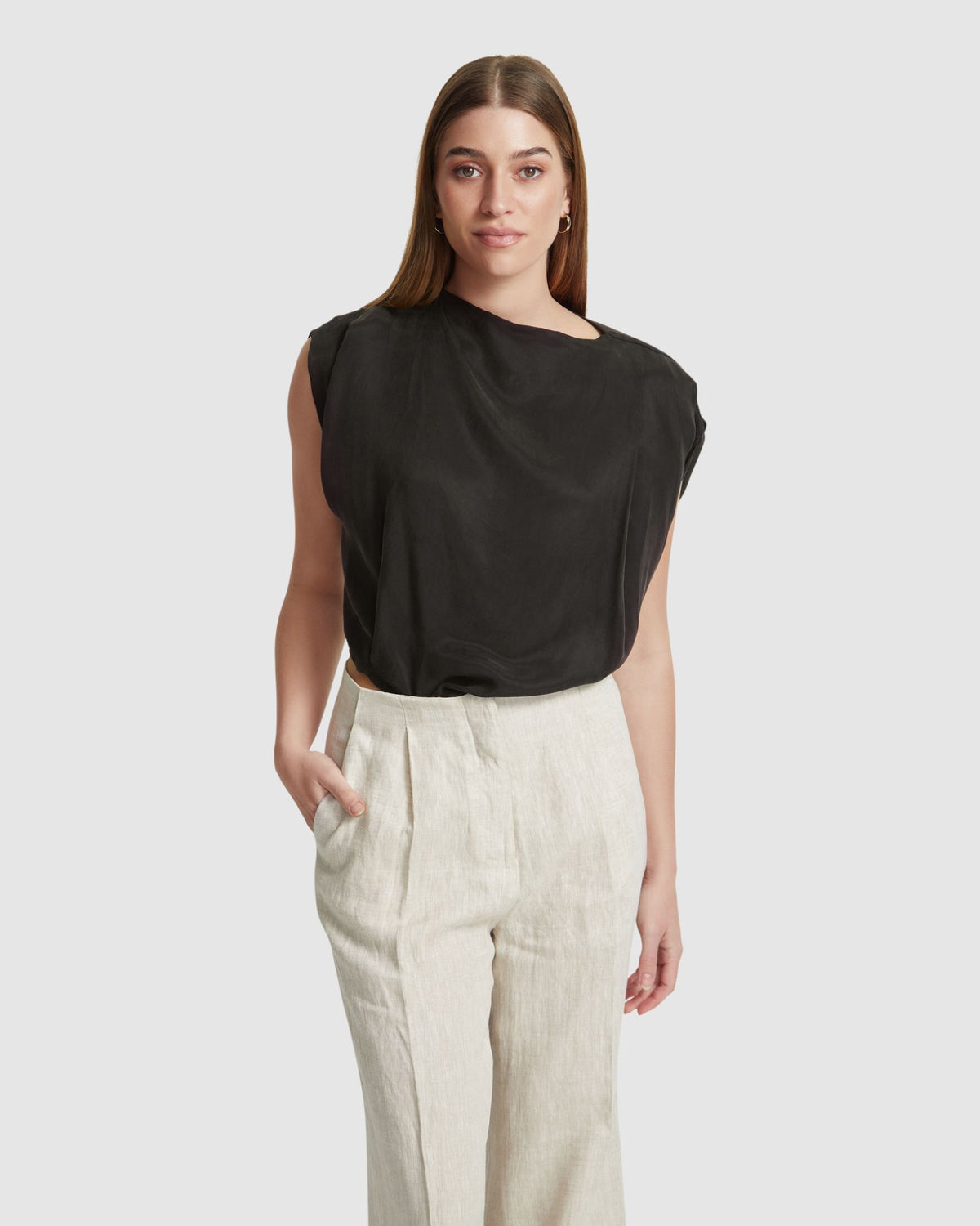 NOELLE GRECIAN TOP WOMENS TOPS