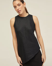 ELOUISE LINEN TOP WOMENS TOPS